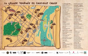 Map La Grande Tournée du Chocolat Chaud