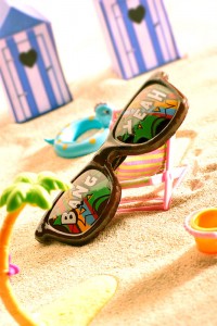 Beach chocolate sunglasses by Sébastien Bouillet