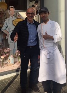 Ansel's Executive pastry chef with Carlos Barrachina