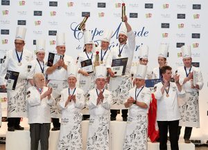 The podium European Pastry Cup