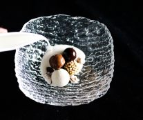 Cold serve platted dessert by Sean Considine